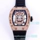 Replica Richard Mille RM 52-01 Rose Gold Pirate Diamond Skull Dial Black Rubber Watch (3)_th.jpg